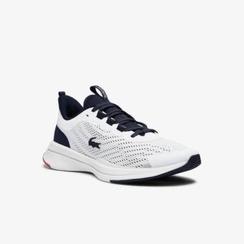 Lacoste Run Spin Textile Sneakers Dámské - Tenisky Bílé / Tmavě Blankyt | CZ-WoI52n